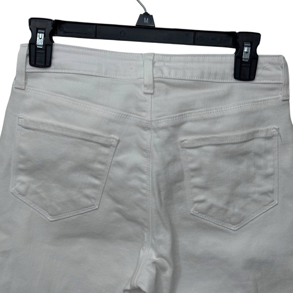 L'Agence Women's White High-Rise Nadia Cropped Jeans Pants Size 27 - Picture 5 of 8